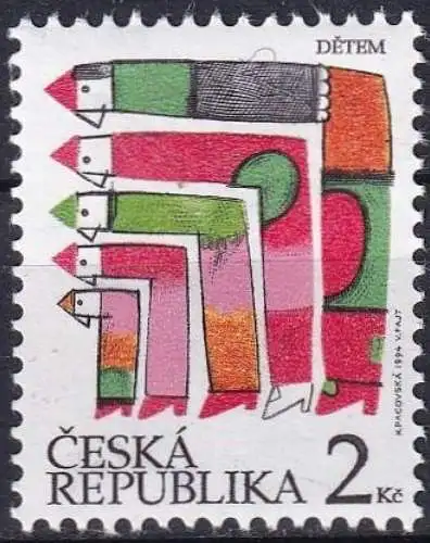 TSCHECHISCHE REPUBLIK 1994 Mi-Nr. 44 ** MNH