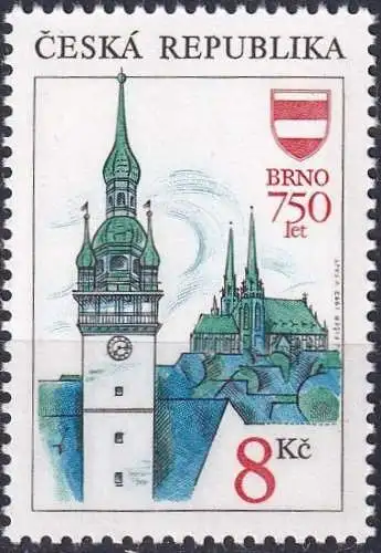 TSCHECHISCHE REPUBLIK 1993 Mi-Nr. 9 ** MNH