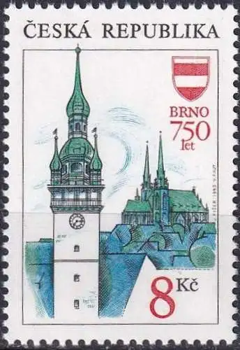 TSCHECHISCHE REPUBLIK 1993 Mi-Nr. 9 ** MNH