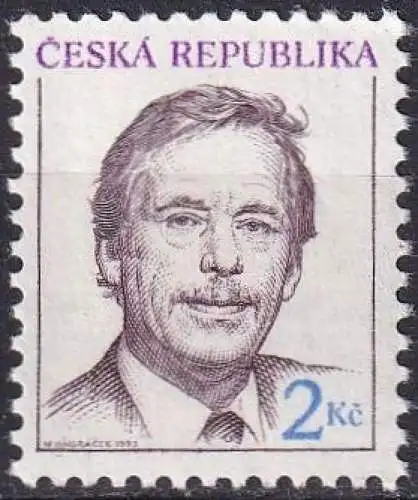 TSCHECHISCHE REPUBLIK 1993 Mi-Nr. 3 ** MNH