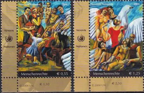 UNO WIEN 2004 Mi-Nr. 430/31 ** MNH