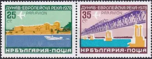 BULGARIEN 1978 Mi-Nr. 2652/53 Zusammendruck ** MNH