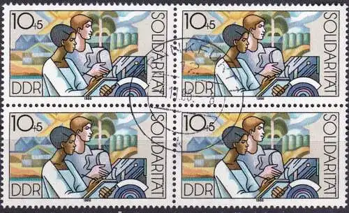 DDR 1983 Mi-Nr. 3054 Viererblock o used