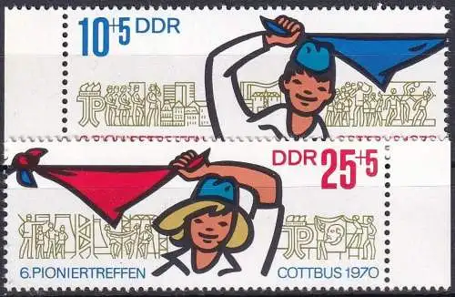 DDR 1970 Mi-Nr. 1596/97 ** MNH