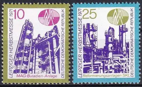 DDR 1971 Mi-Nr. 1700/01 ** MNH