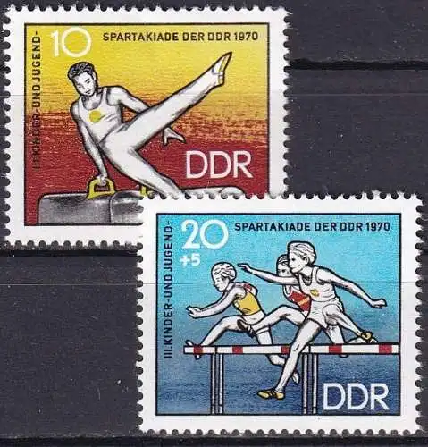 DDR 1970 Mi-Nr. 1594/95 ** MNH