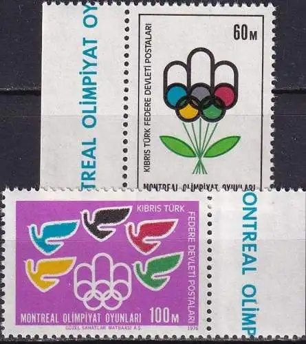 TÜRK. ZYPERN 1976 Mi-Nr. 34/35 ** MNH