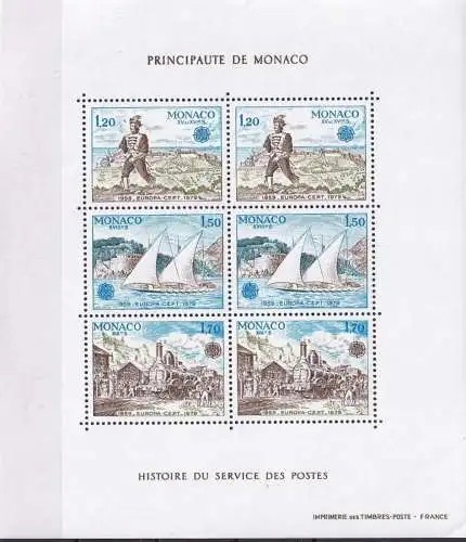 MONACO 1979 Mi-Nr. Block 15 ** MNH