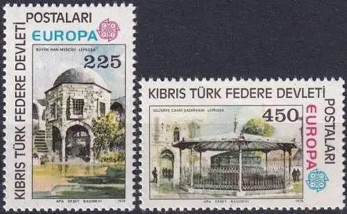 TÜRK. ZYPERN 1978 Mi-Nr. 55/56 ** MNH - CEPT