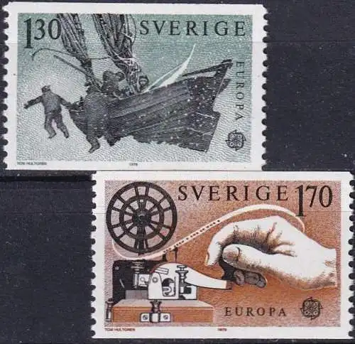 SCHWEDEN 1979 Mi-Nr. 1058/59 ** MNH