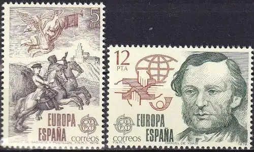 SPANIEN 1979 Mi-Nr. 2412/13 ** MNH - CEPT