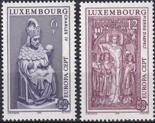 LUXEMBURG 1978 Mi-Nr. 967/68 ** MNH