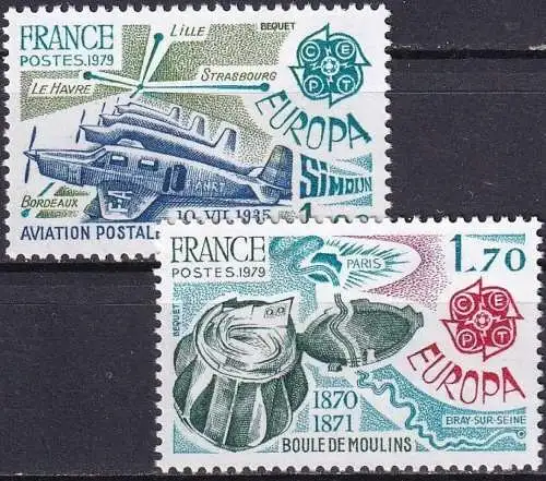 FRANKREICH 1979 Mi-Nr. 2148/49 ** MNH - CEPT