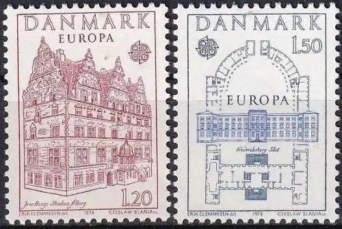 DÄNEMARK 1978 Mi-Nr. 662/63 ** MNH