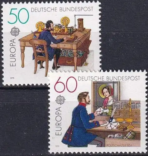 DEUTSCHLAND 1979 Mi-Nr. 1011/12 ** MNH