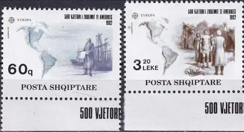 ALBANIEN 1992 Mi-Nr. 2510/11 ** MNH