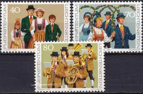 LIECHTENSTEIN 1980 Mi-Nr. 754/56 ** MNH