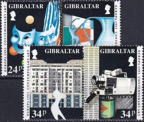 GIBRALTAR 1993 Mi-Nr. 654/57 ** MNH - CEPT