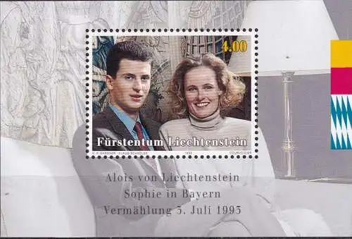 LIECHTENSTEIN 1993 Mi-Nr. Block 15 ** MNH