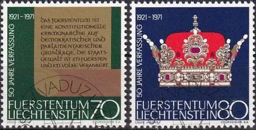 LIECHTENSTEIN 1971 Mi-Nr. 546/47 o used - aus Abo