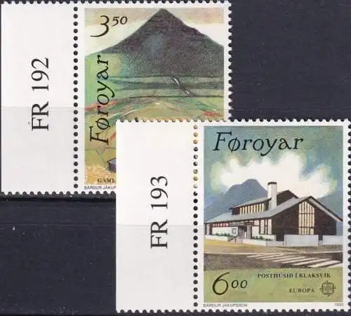 FÄRÖER 1990 Mi-Nr. 198/99 ** MNH - CEPT