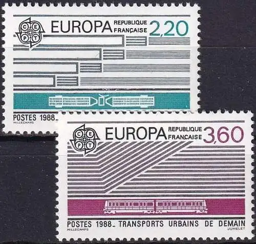 FRANKREICH 1988 Mi-Nr. 2667/68 ** MNH - CEPT