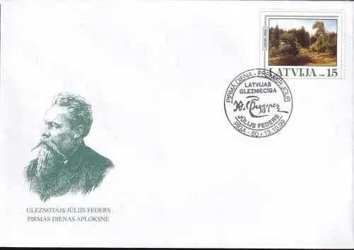 LETTLAND 1999 Mi-Nr. 511 FDC