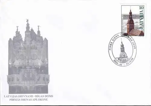 LETTLAND 1998 Mi-Nr. 488 FDC