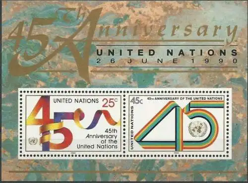 UNO NEW YORK 1990 Mi-Nr. Block 11 ** MNH