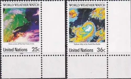 UNO NEW YORK 1989 Mi-Nr. 575/76 ** MNH