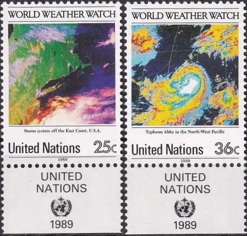 UNO NEW YORK 1989 Mi-Nr. 575/76 ** MNH