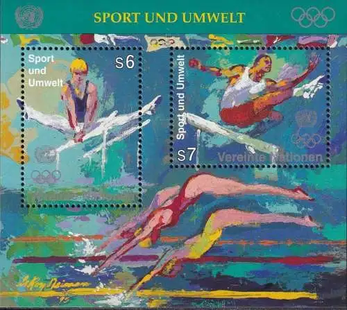 UNO WIEN 1996 Mi-Nr. Block 7 ** MNH