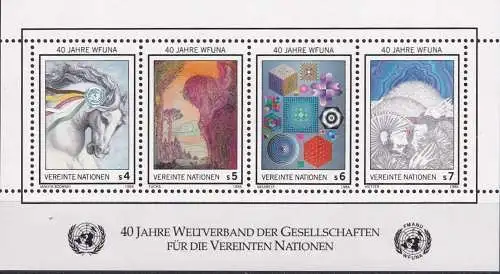 UNO WIEN 1986 Mi-Nr. Block 3 ** MNH