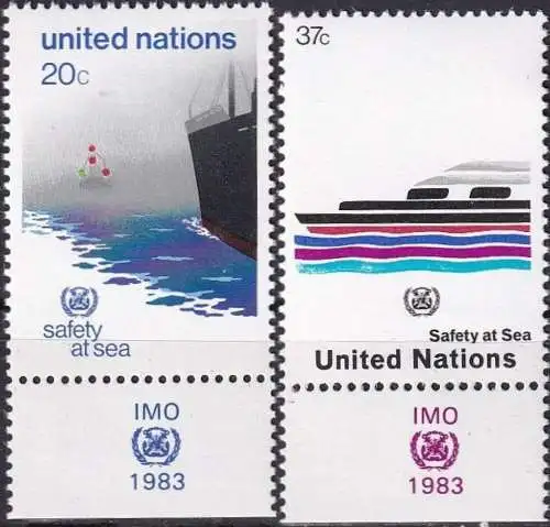 UNO NEW YORK 1983 Mi-Nr. 417/18 ** MNH