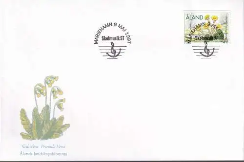 ALAND 1997 Brief Stempelbeleg Skolmusik