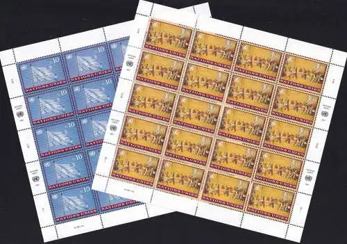 UNO GENF 1997 Mi-Nr. 303/04 Kleinbogen ** MNH