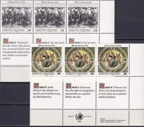 UNO WIEN 1989 Mi-Nr. 96/97 ** MNH