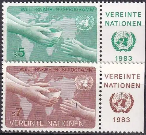 UNO WIEN 1983 Mi-Nr. 32/33 ** MNH