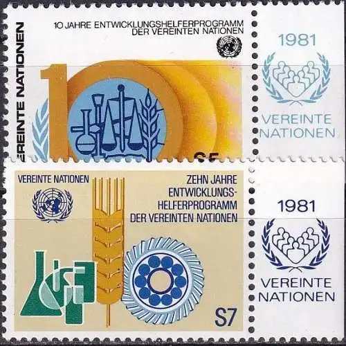 UNO WIEN 1981 Mi-Nr. 21/22 ** MNH