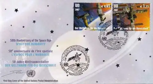 UNO WIEN 2007 Mi-Nr. 518/19 FDC