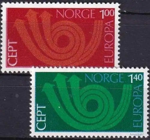 NORWEGEN 1973 Mi-Nr. 660/61 ** MNH