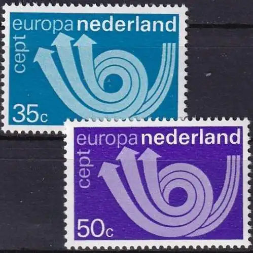 NIEDERLANDE 1973 Mi-Nr. 1011/12 ** MNH