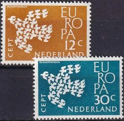 NIEDERLANDE 1961 Mi-Nr. 765/66 ** MNH - CEPT