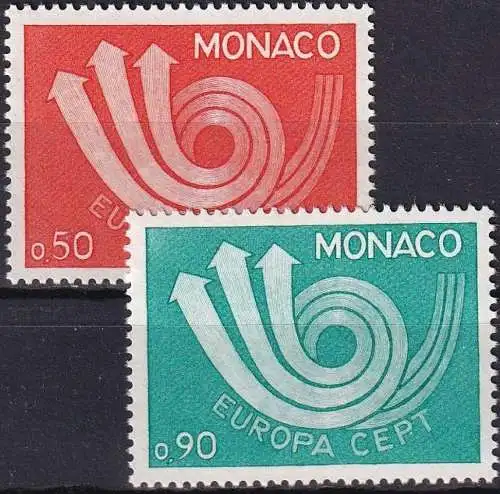 MONACO 1973 Mi-Nr. 1073/74 ** MNH