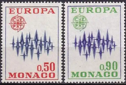 MONACO 1972 Mi-Nr. 1038/39 ** MNH - CEPT