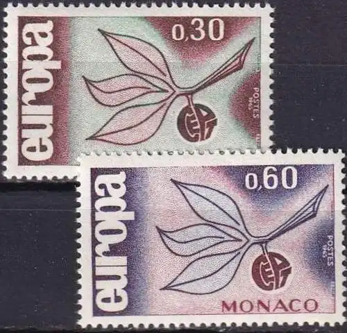 MONACO 1965 Mi-Nr. 810/11 ** MNH - CEPT