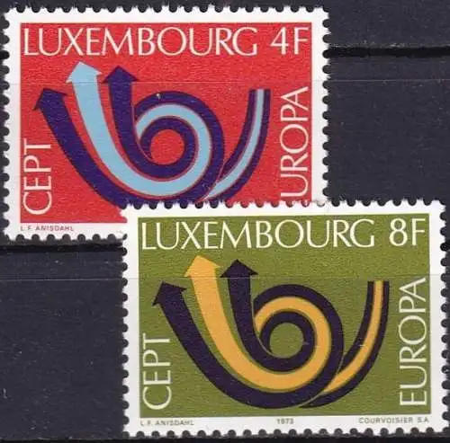 LUXEMBURG 1973 Mi-Nr. 862/63 ** MNH - CEPT