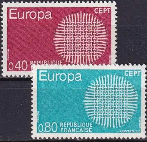 FRANKREICH 1970 Mi-Nr. 1710/11 ** MNH - CEPT