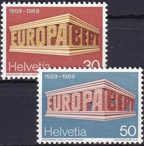SCHWEIZ 1969 Mi-Nr. 900/01 ** MNH - CEPT