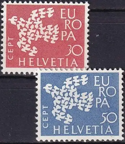SCHWEIZ 1961 Mi-Nr. 736/37 ** MNH - CEPT